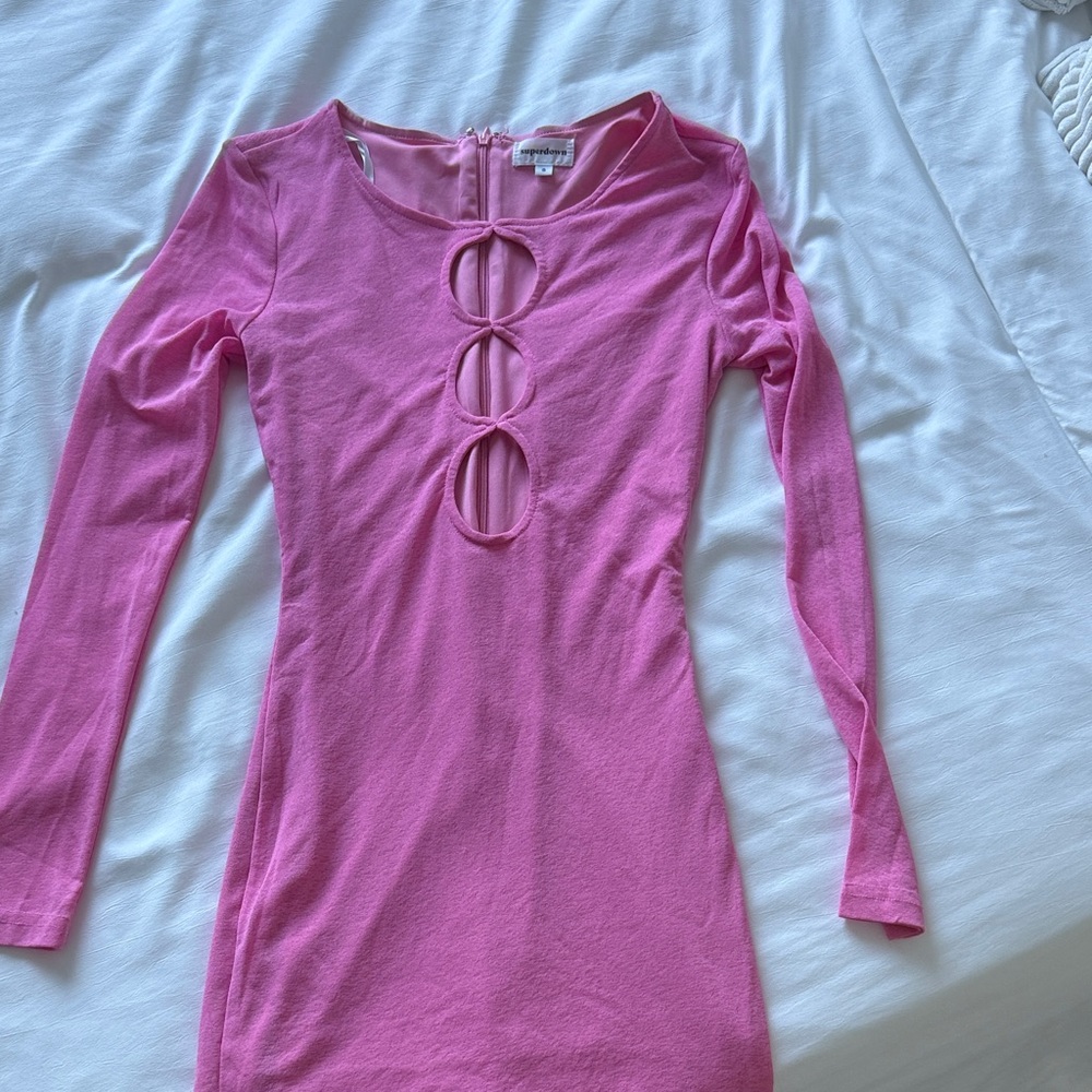 Superdown pink dress